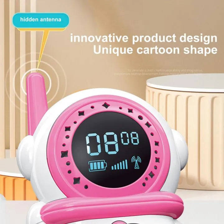 Walkie Talkies for Kids 2 PCS Cute Astronaut Walkie Talkies Long Range Walkie Talkie with Voice C...