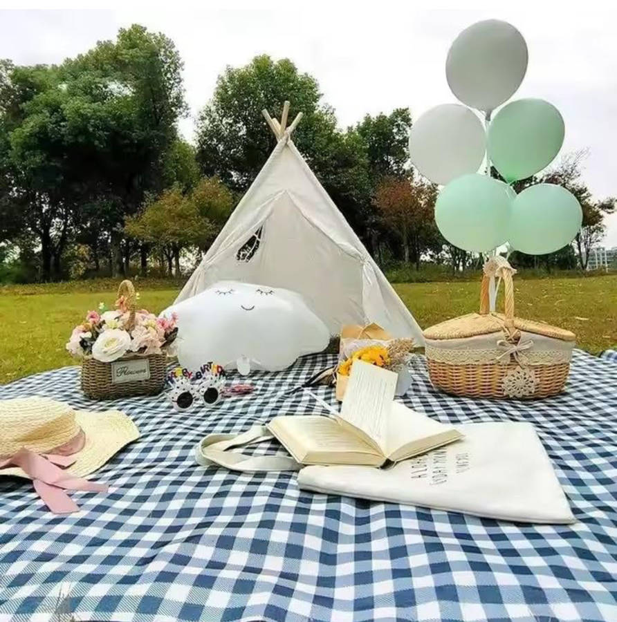MHome Beach Mat Waterproof Sandproof Picnic Mat Camping Foldable Beach Mat Sand Free Large Portab...