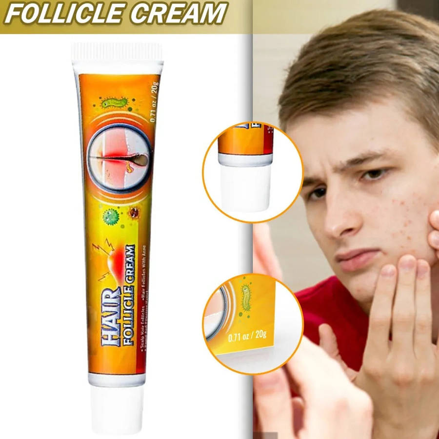 Hair Follicle Cream Treat Folliculitis Skin Inflammation Antibacterial Ointment