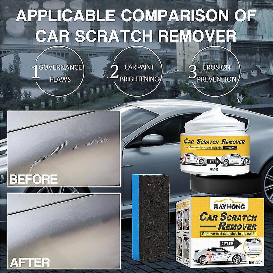 Rayhong Car Scratch Remover Car Scratch Recovery Cream Car Paint Repair Scratch Maintenance Agent...