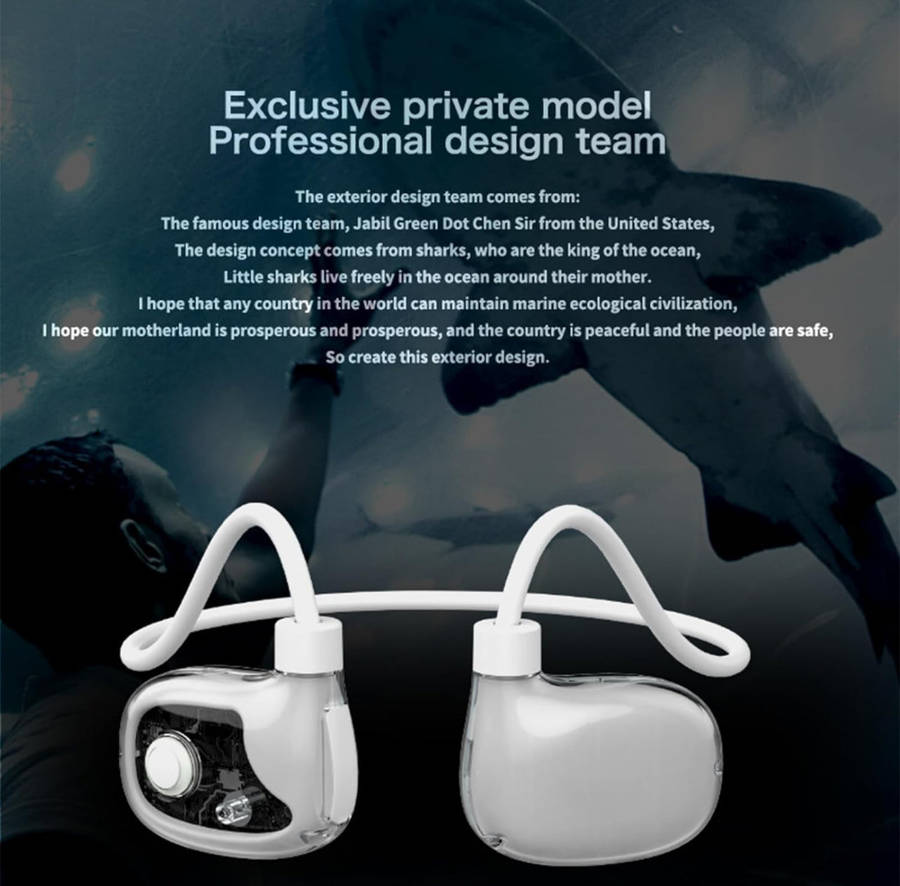 Wireless Ear Clip Bone Conduction Headphones - Open Ear Wireless Headphones With MIC - Sweat Resi...