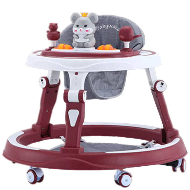 MBaby Baby Walker with Toy Tray  Adjustable & Foldable