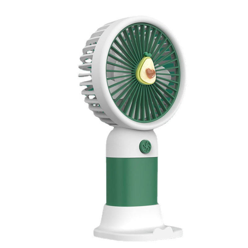 MTech Portable Handheld Fan  Strong Wind, Noiseless, Rechargeable Mini Fan with Base