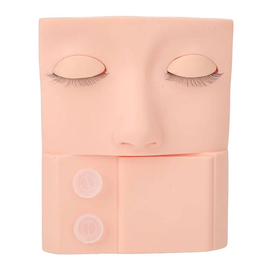 Half/Full Face Eyebrow Eye Makeup Practice Board Lip Blush Highlighter Skin Tattoo Make Up Traini...