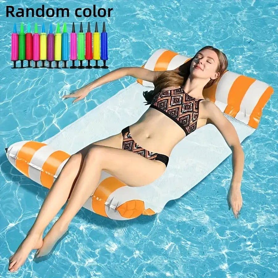 MHome Inflatable Floating Bed  Swimming Pool Hammock Lounger