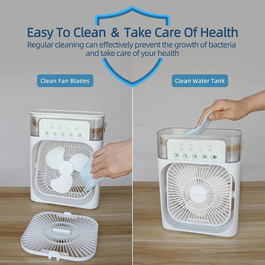 Air Cooling Fan 6 Inches Air Conditioner Portable Fan Air Cooling 3 In 1 Mini Air Cooler Usb Conn...