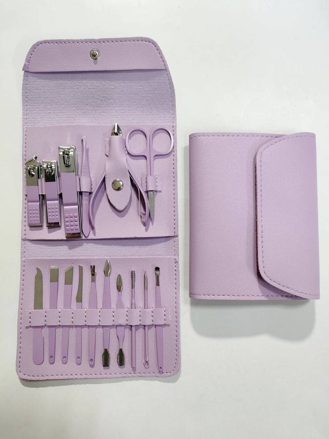 MBeauty 12PCS Stainless Steel Manicure & Pedicure Set with Travel Case