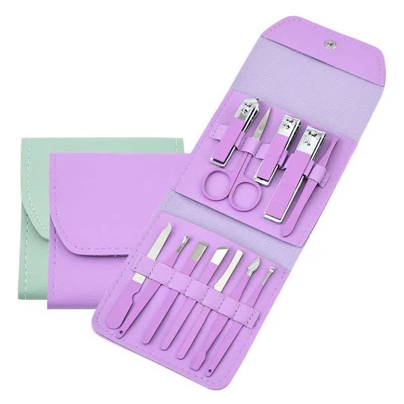 MBeauty 12PCS Stainless Steel Manicure & Pedicure Set with Travel Case