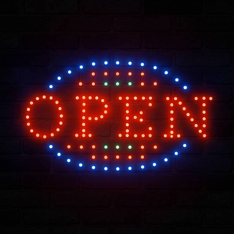 LED OPEN Sign  Bright, Eye-Catching Display for Your Shopfront