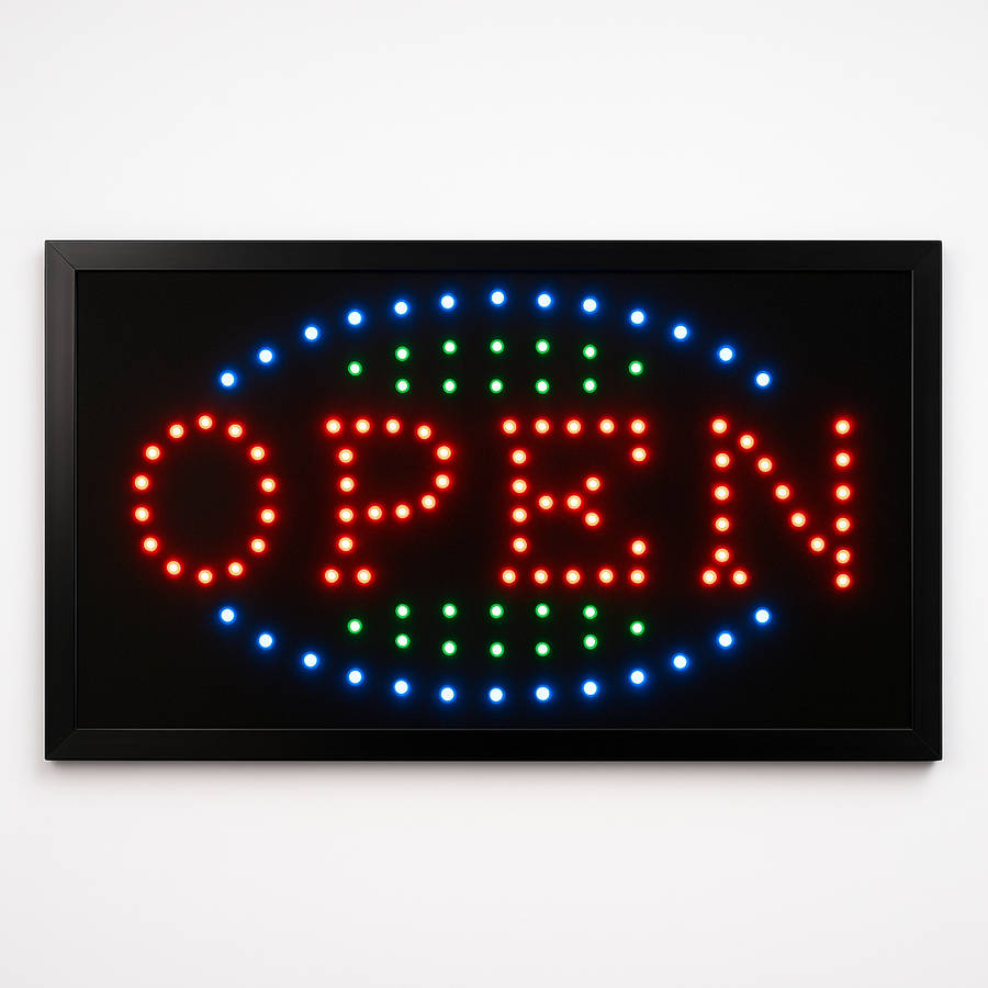 LED OPEN Sign  Bright, Eye-Catching Display for Your Shopfront