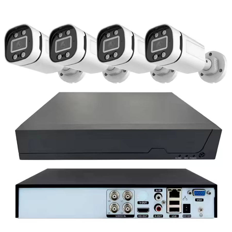 MTech 4CH DVR CCTV Kit  Full HD 2MP with Audio & 500GB HDD