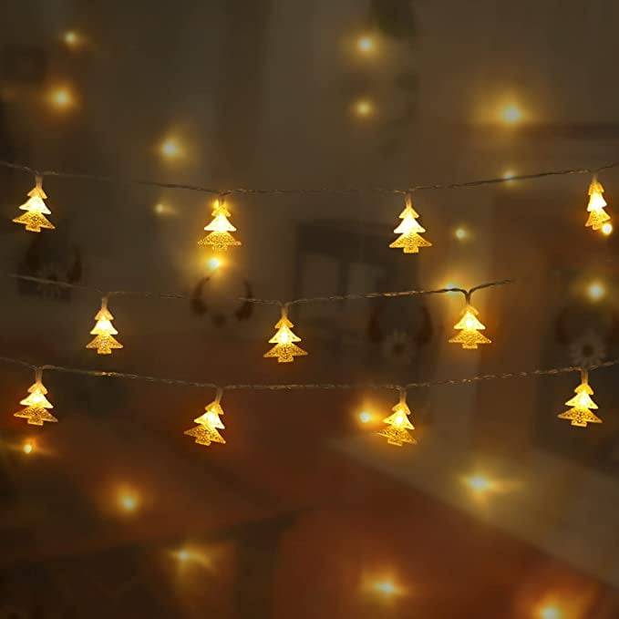 Solar Fairy Christmas Tree  Design Warm White LED Lights