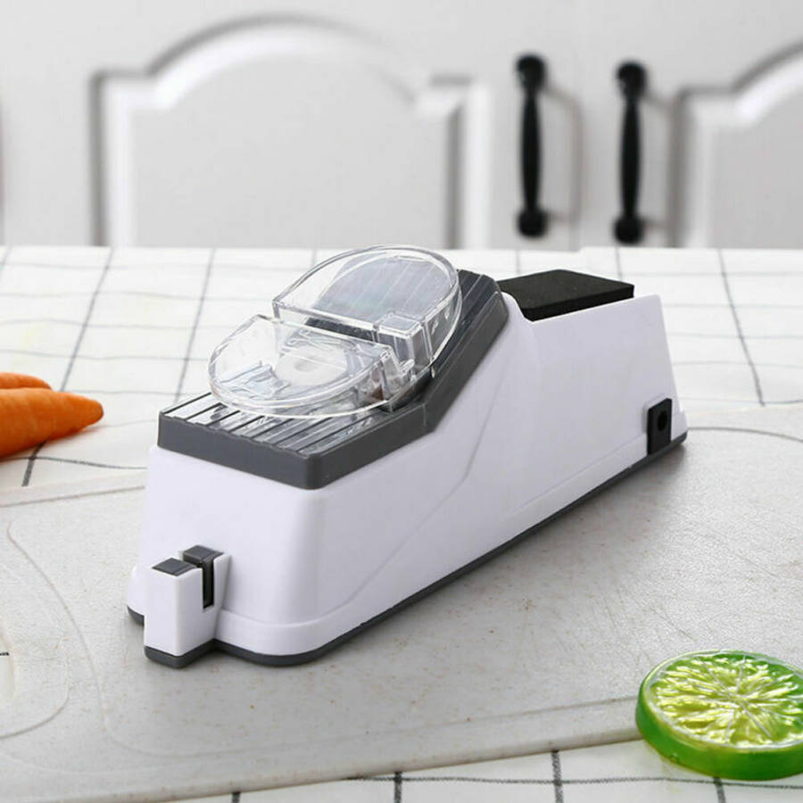 MHOME Electric Knife Sharpener  Double-Sided Pro Sharpening Tool for Knives & Scissors