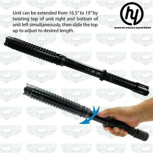 SLJ-X10 POLICE PROFESSIONAL STUN GUN WITH 10,000,000 KV TELESCOPIC BUNNY WITH POWERFUL TORCH