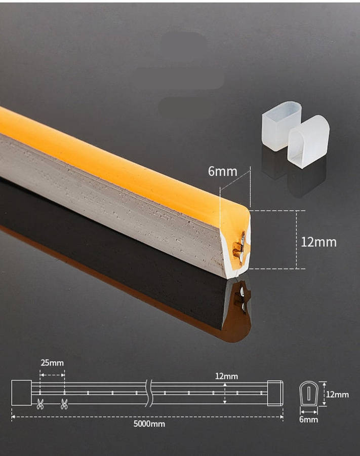 Neon Flex Led Strip 5Meters 12v Waterproof outdoor ip65 modabe for Neon Sign