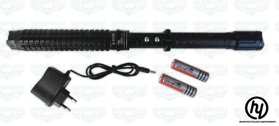 SLJ-X10 POLICE PROFESSIONAL STUN GUN WITH 10,000,000 KV TELESCOPIC BUNNY WITH POWERFUL TORCH