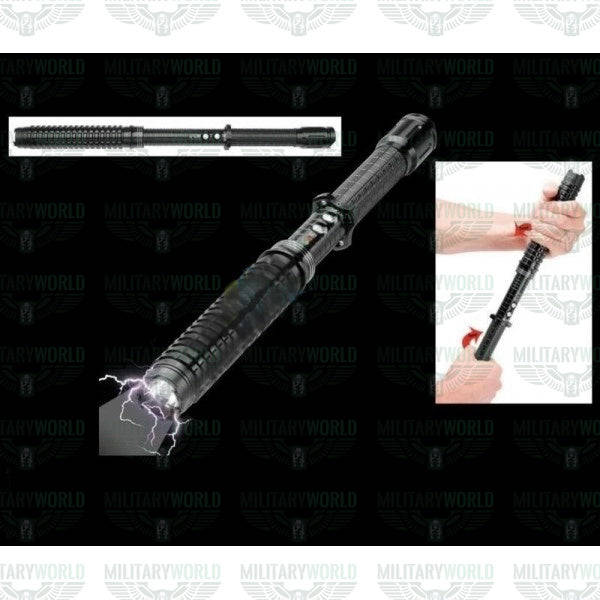 SLJ-X10 POLICE PROFESSIONAL STUN GUN WITH 10,000,000 KV TELESCOPIC BUNNY WITH POWERFUL TORCH