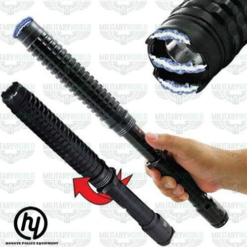 SLJ-X10 POLICE PROFESSIONAL STUN GUN WITH 10,000,000 KV TELESCOPIC BUNNY WITH POWERFUL TORCH