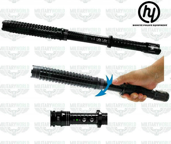 SLJ-X10 POLICE PROFESSIONAL STUN GUN WITH 10,000,000 KV TELESCOPIC BUNNY WITH POWERFUL TORCH