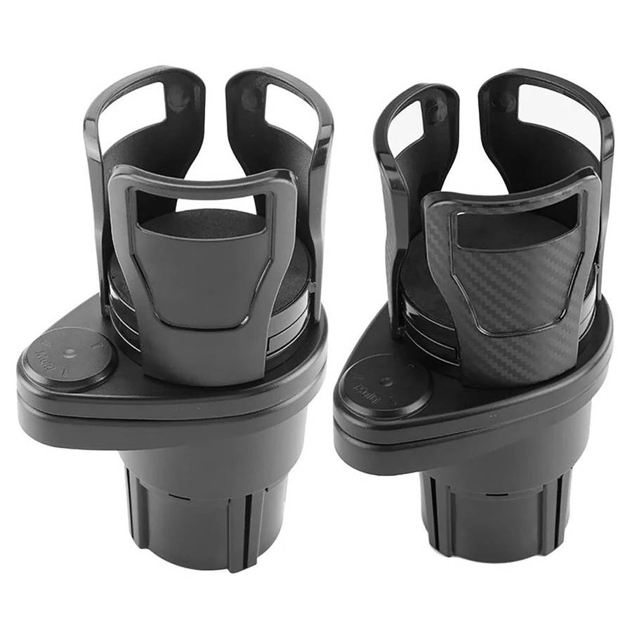 Car Cup Holder Expander Adapter, 2 in 1 Multifunctional 2 Cup Mount Extender Sturdy Cupholder wit...