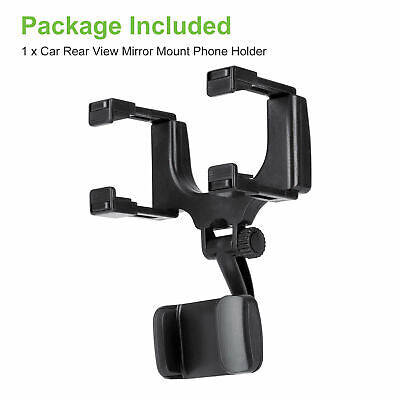 360 Rotation Universal Car  View Rear Mirror Mount Stand GPS Cell Phone Holder