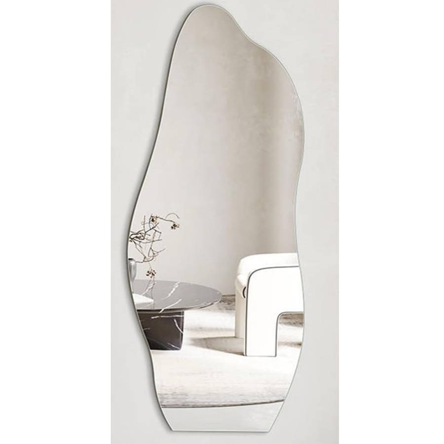 150x50cm Irregular Acrylic Mirror Sheet  2mm Thick, Shatterproof, Self-Adhesive with Tape Strips