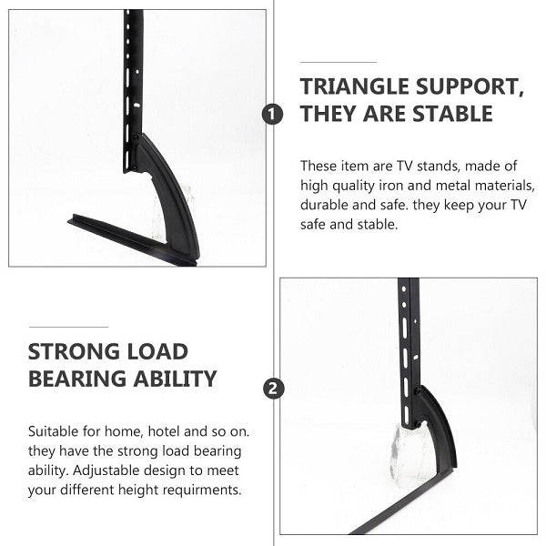 Adjustable Metal Pedestal TV Stand Legs 26-37 Inch