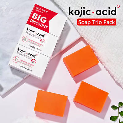 Kojic Acid Soap Skin Lightening - 3pcs Pack