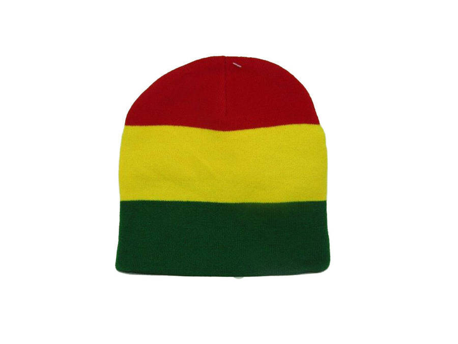 Rasta Skully Beanie Knit Hat Cap  Reggae Style Winter Skull Cap