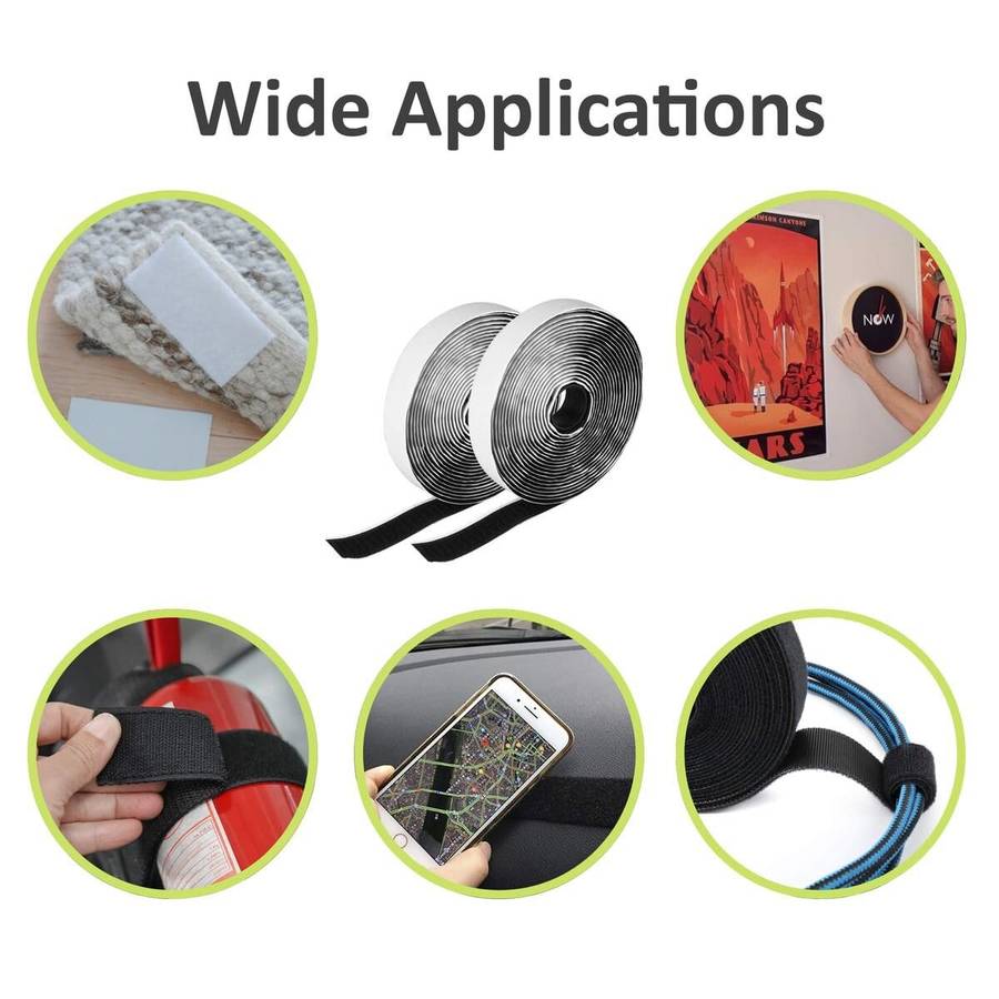2 x Double-Sided Hook and Loop Tape