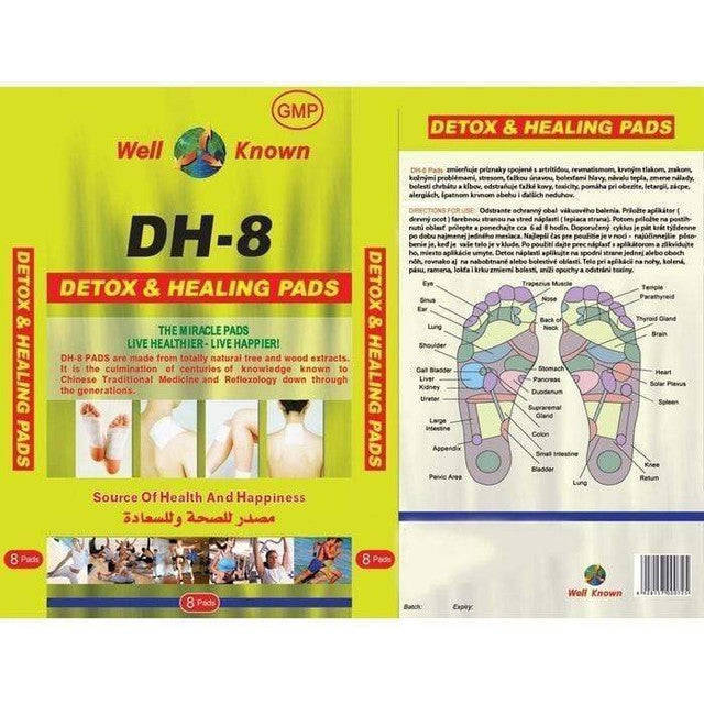 DH-8 Detox & Healing Pads - 8 pads Pack.