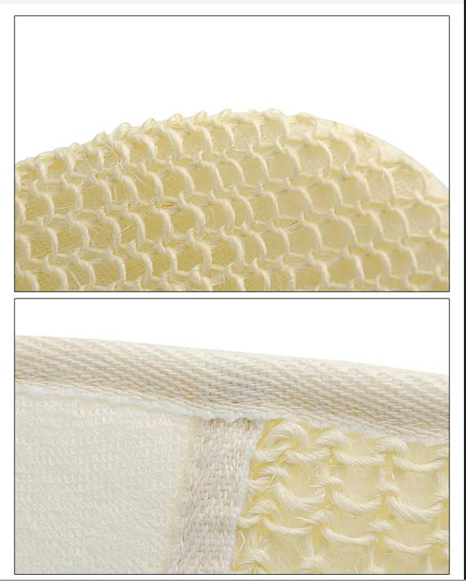 Natural fibre bath glove