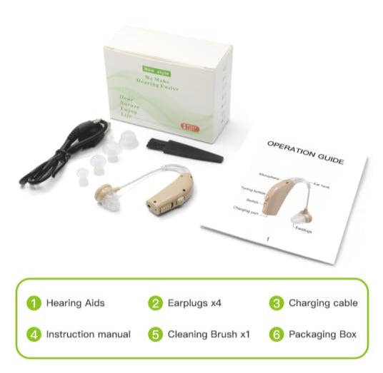 GM-100A Hearing Aids - Beige