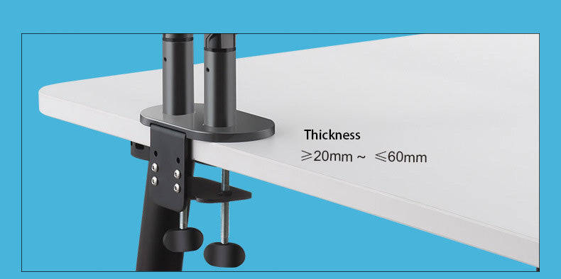 Metal Aluminum 360 Dual Lcd Monitor Clamp Desk