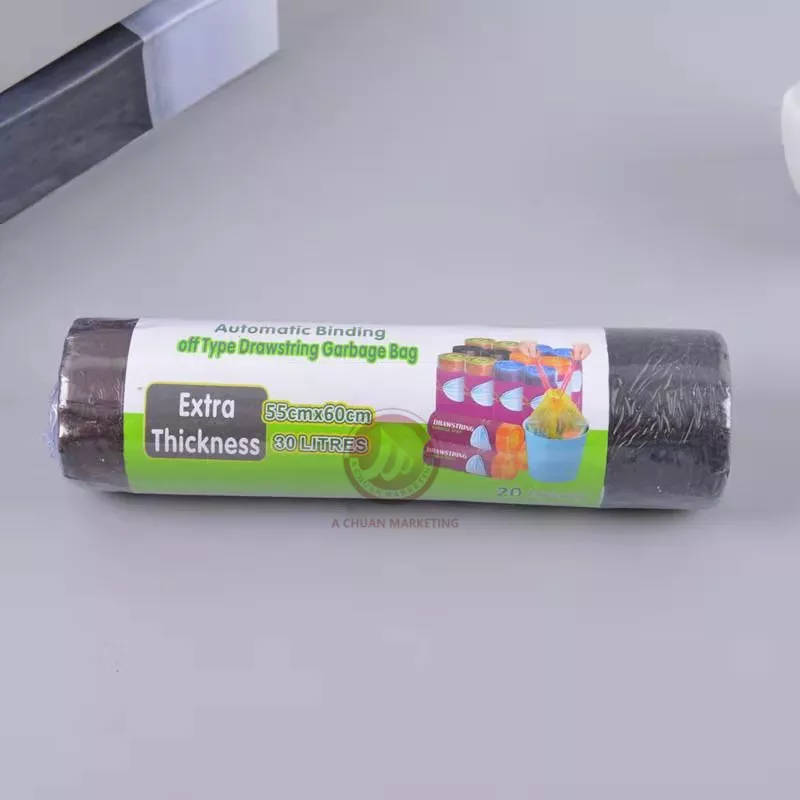 Drawstring Refuse Bag on a Roll