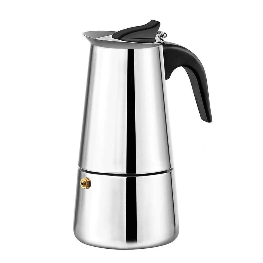 Stainless Steel Stove Top Espresso Coffee Maker - 4 Cups