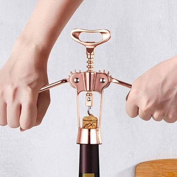 Corkscrew Wine Bottle Opener - Rose Gold