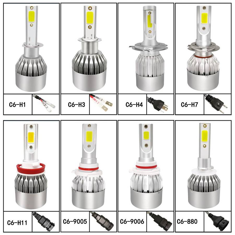 H3 LED Headlight Kit 6000K