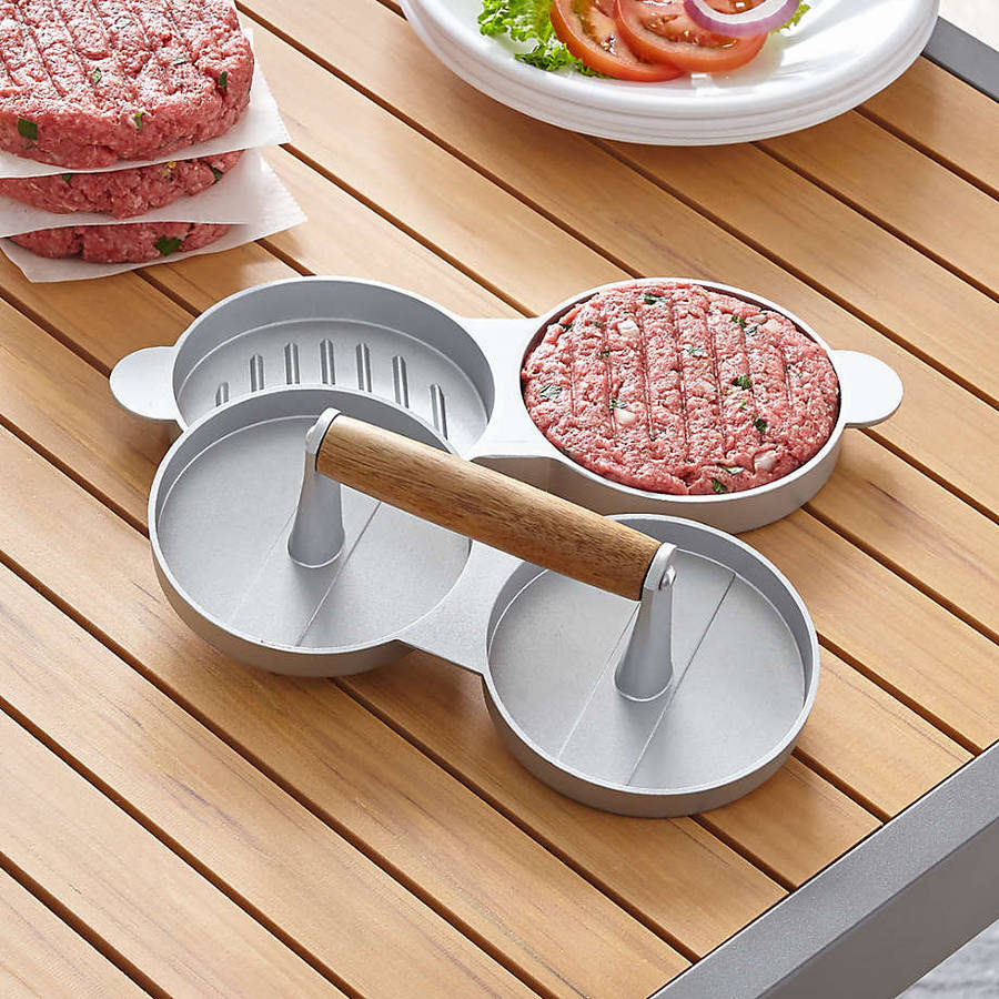 Double Burger Meat Press Mold Non-Stick