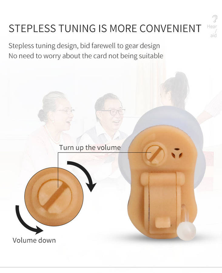Digital Mini Invisible Hearing Aid - CIC In Ear Type GM-910