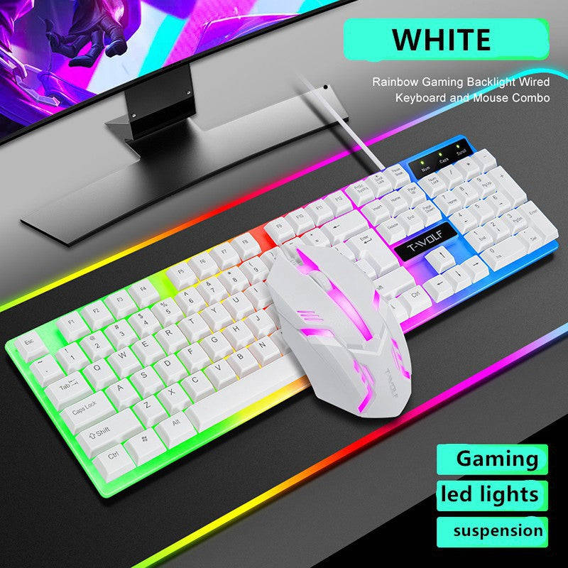 T-WOLF TF200 Wired Gaming Keyboard & Mouse