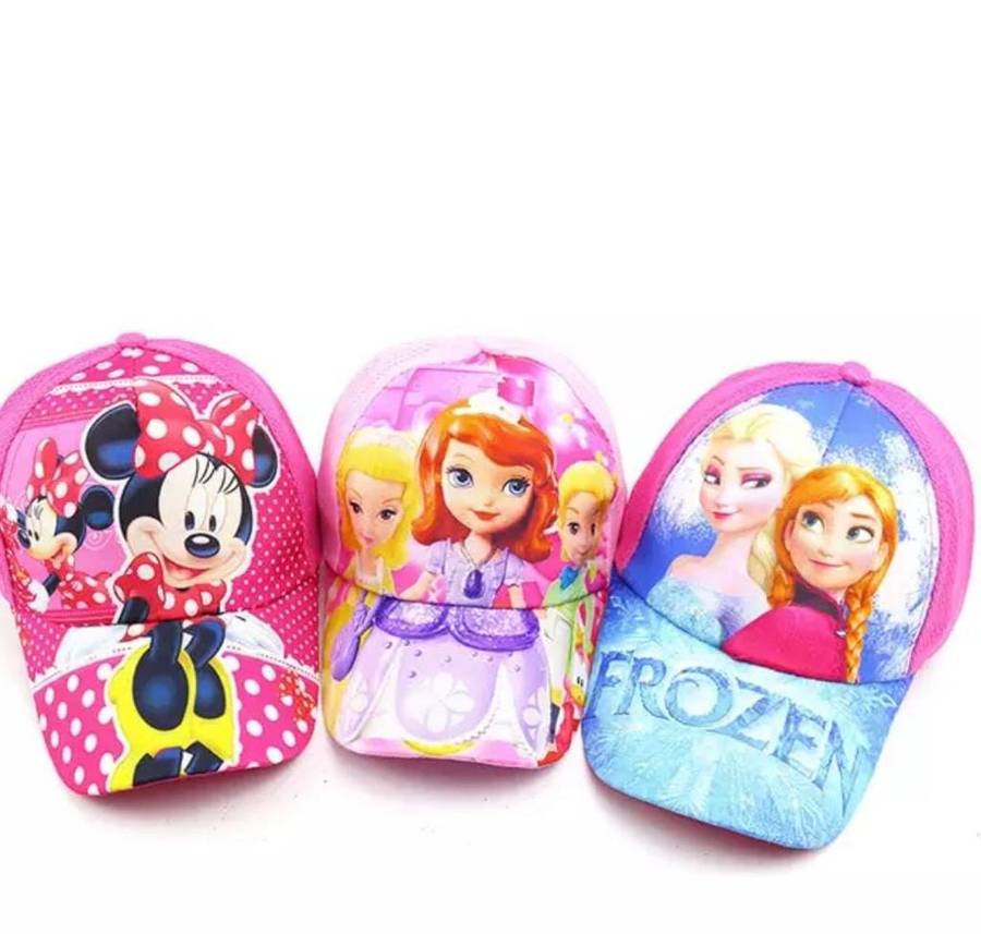 Assorted Kids Caps | Frozen, Sophia The1st, Barbie, Minnie and Mickey Mouse Caps