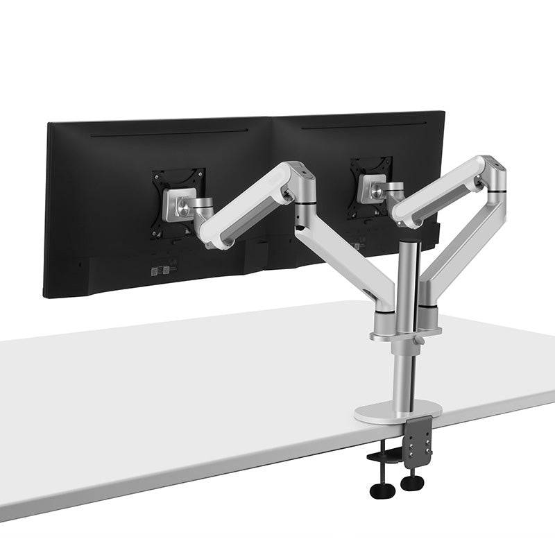 Metal Aluminum 360 Dual Lcd Monitor Clamp Desk