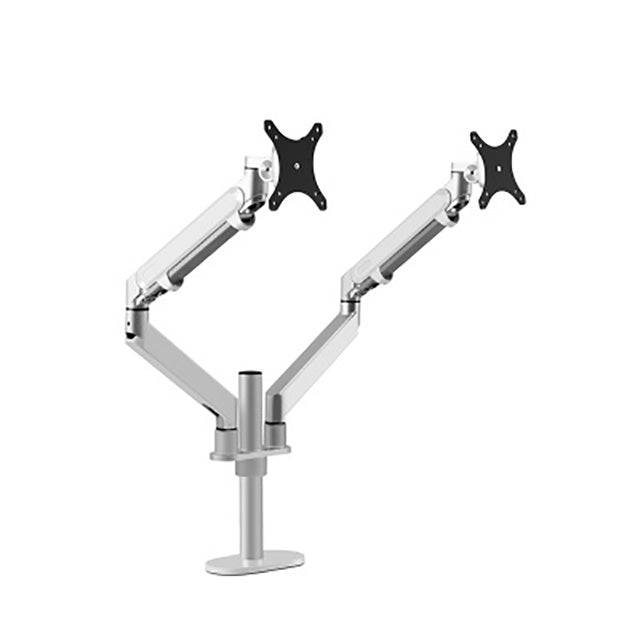 Metal Aluminum 360 Dual Lcd Monitor Clamp Desk