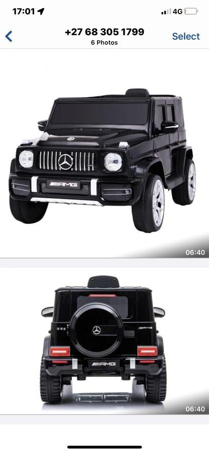 Licensed G63 Mercedes Ride On Car