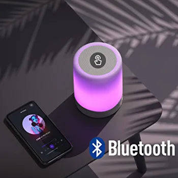 Mini Bluetooth Speaker 6 Lights With Night Light Lamp