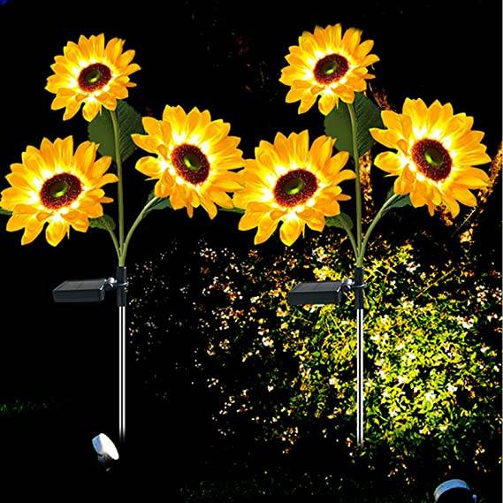 Solar LED Waterproof Sunflower Garden Lights