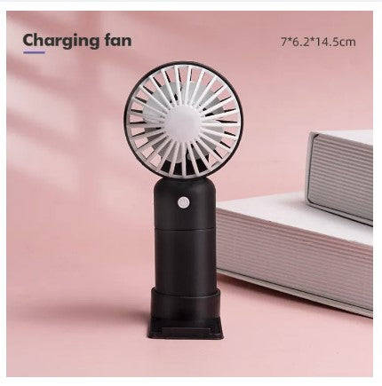 Mini Rechargeable Handheld Fan with Stand