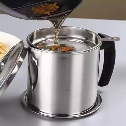 Stainless Steel Oil Strainer 1.4L