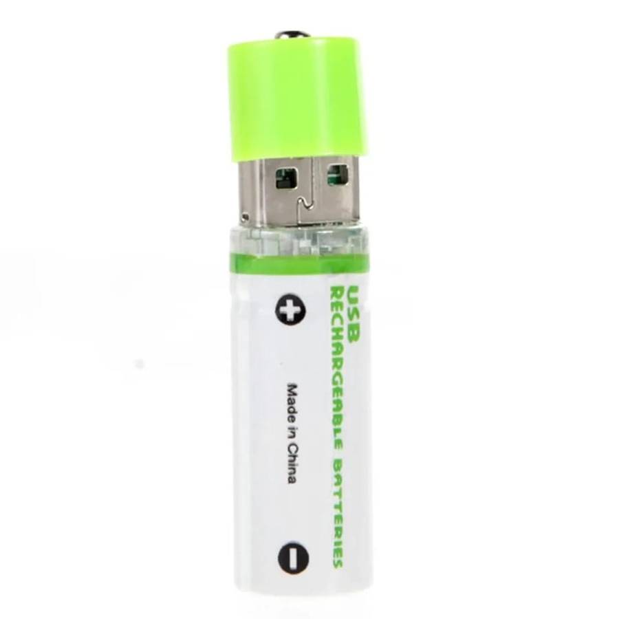 USB Rechargeable AA Batteries 1450Mah x2